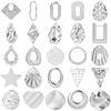 5pcs Multistyle Geometric Charms Stainless Steel Pendants For Jewelry Making Supplies Diy Earrings Necklace Accessories Pendant