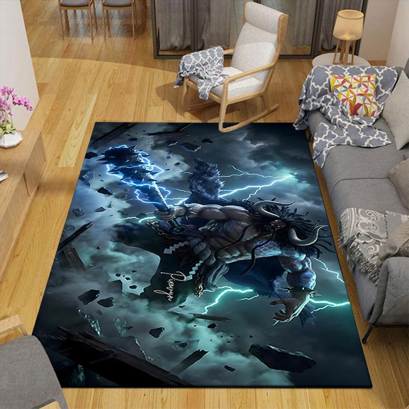 1Pc Warrior'S Rise Rug, Office Carpet Indoor Outdoor Doormat, Non-Slip, Comfortable, Living, Christmas Halloween, Xmas Gift S1875