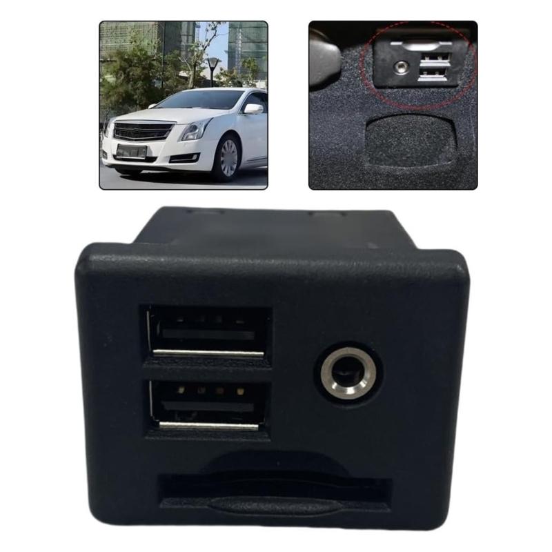 USB Port Jacks Card Interface 13581213 13599454 13581210 for ATS Center Console Auxiliary Jacks Replacement