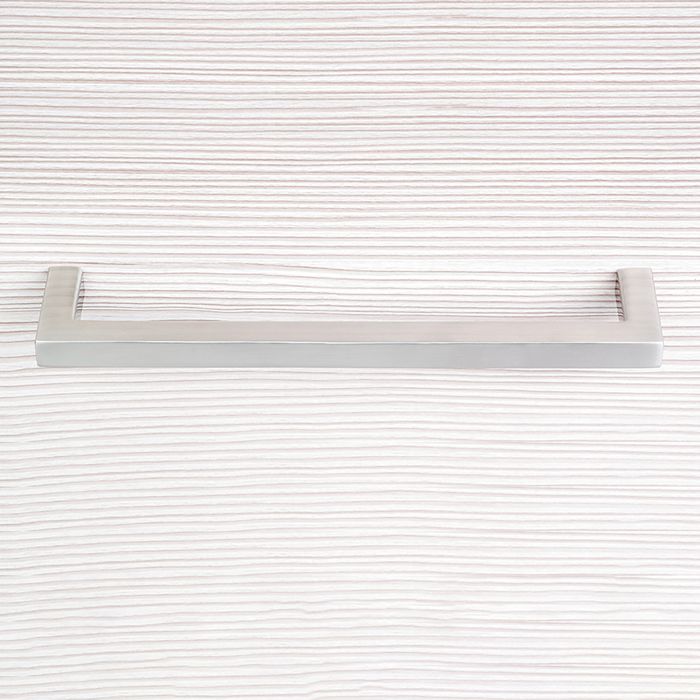 Emuca lot de 5 poignées pour meubles habana, l136mm, entraxe 128mm, zamak, nickel satiné