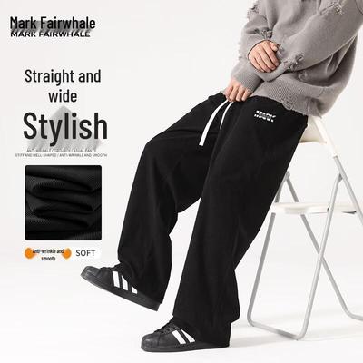 Mark Huafei Men's Heavyweight Straight-Leg Casual Pants