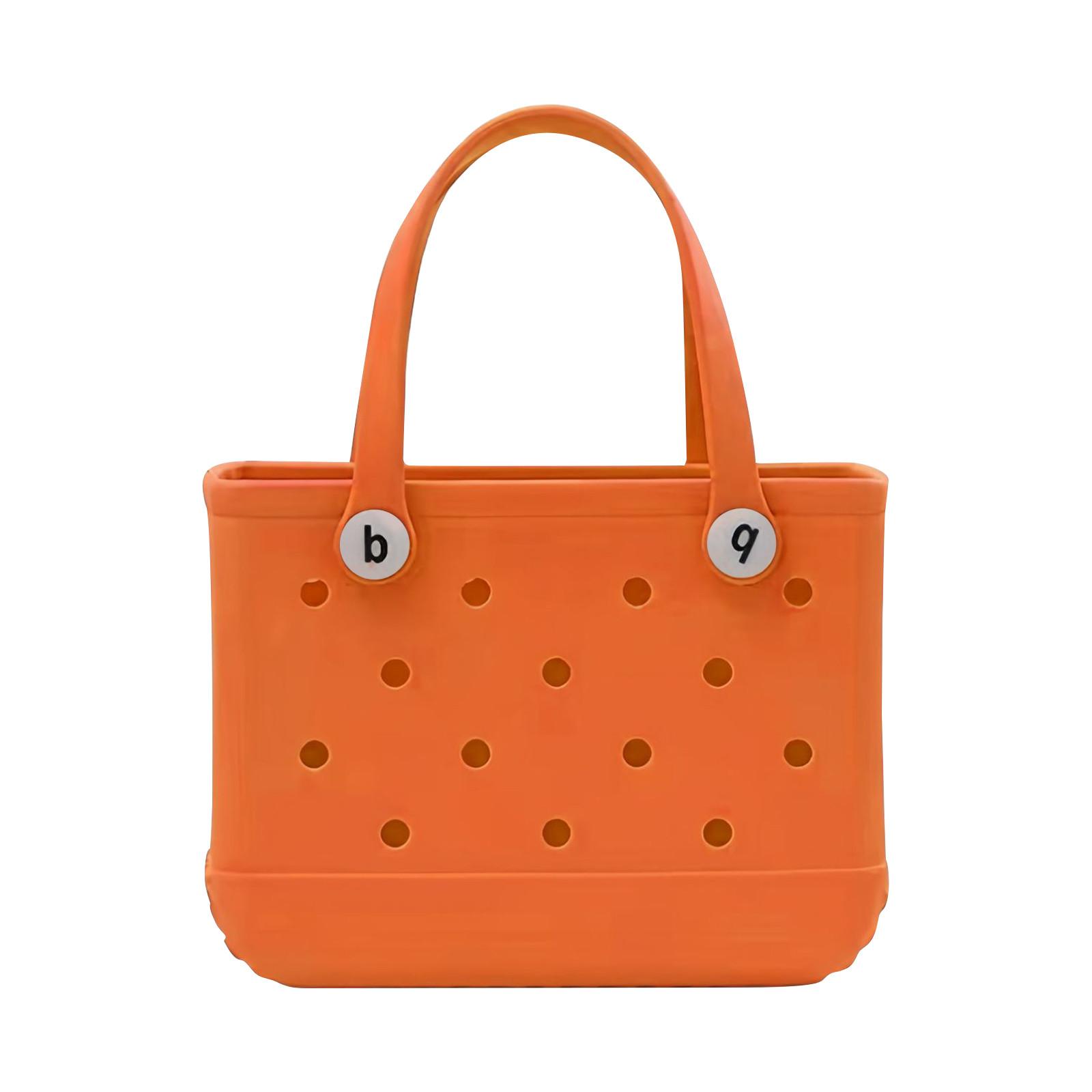 

Modern Beach Bag Rubber Tote Bag | Waterproof Large Tote Bag With Zipper Pocket For Beach, Grocery, Sports | Vacation Bag Collection | Forest One Size шафрановий