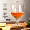 2 PZ Bicchiere da Birra Artigianale in Cristallo 16,9oz Adatto per Home Bar Hotel Ristorante Degustazione Bicchiere da Vino Logo Personalizzato Può Essere Personalizzato