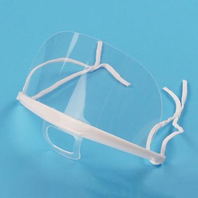 Reusable Transparent Anti-Fog Anti-Saliva Mouth Shield Plastic Mask