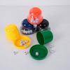 1 sett terningkopp med 5 prikker terninger Heavy Duty Manuell Shaker Cup Bar Party KTV Gambling Drikkebrettspill Kasinoutstyr