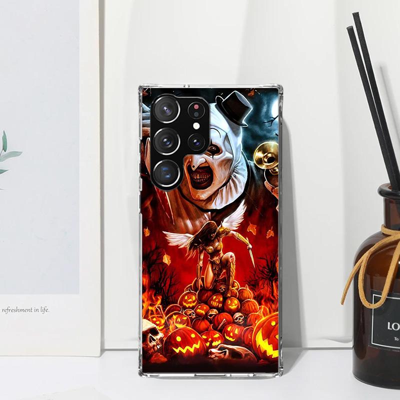 Horror Movie Terrifier Phone Case For Samsung Galaxy S25 S24 S23 S22 Ultra S21 FE S20 Plus S10 + S10E Art Fundas Back Cover S24