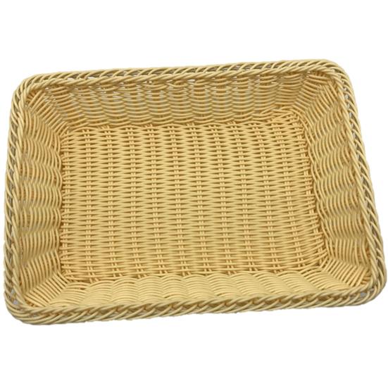 Storage Basket Durable Keep Tidy Lightweight Counter Tabletop Rectangular Woven Tray Home Decor