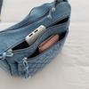 Denim Multi-Layer Small Square Bag Women's Shoulder Crossbody Bag