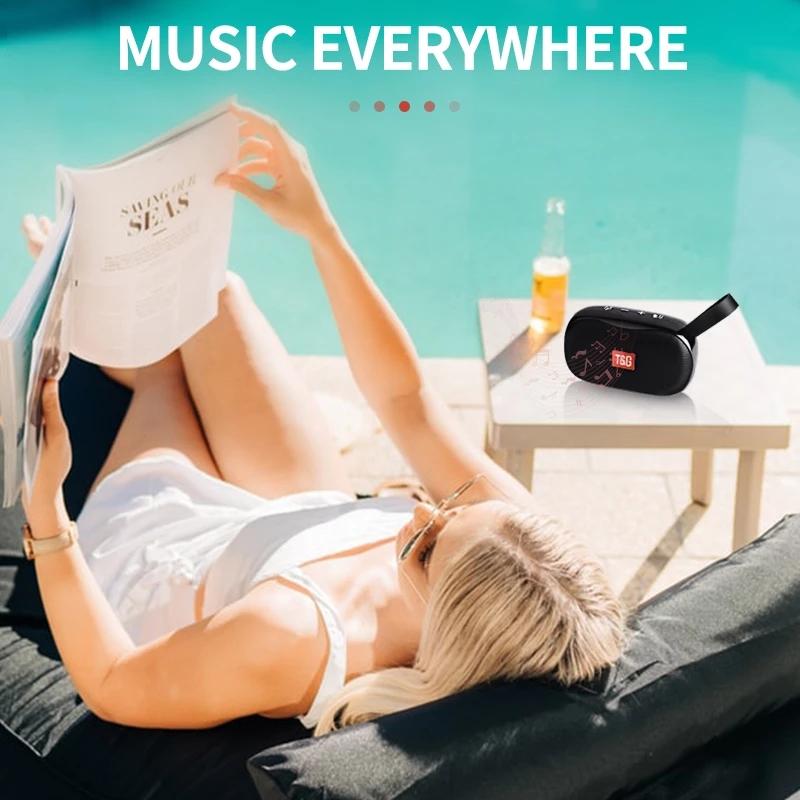 Mode Hände-Frei Mini USB Bluetooth-kompatibel Lautsprecher Tragbare Subwoofer Surround Outdoor Lautsprecher Unterstützung FM Radio Mikrofon