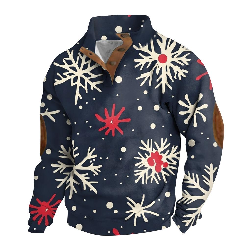 Spring And  Men's Standing Collar Sweatshirt Is Outdoor Casual Sweaters Tops