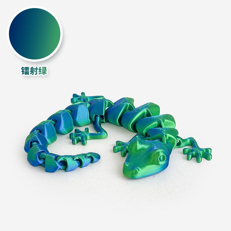 10/19Cm 3D Printed Articulated Lizard Figurine Fully Poseable Home Decora Collectible Desk Ornaments Creative Birthday Gifts Toy