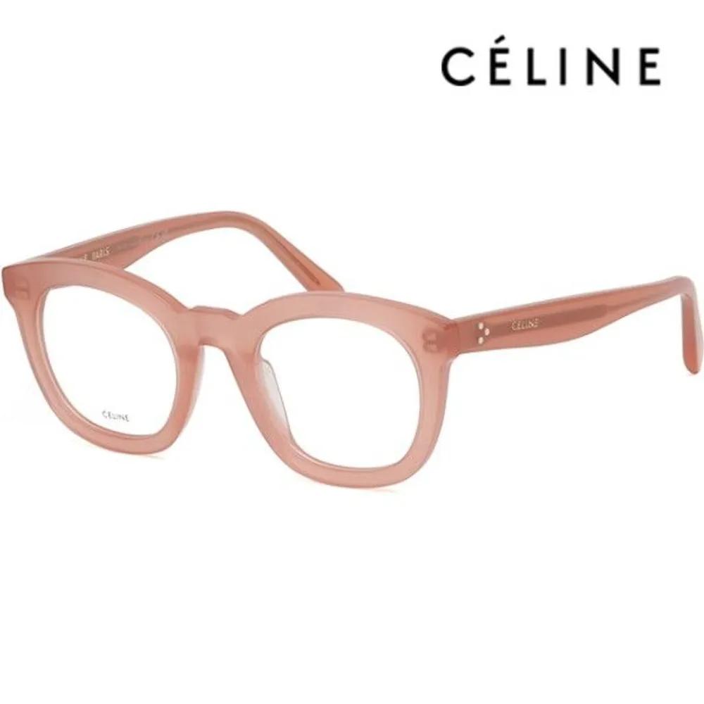 

[Celine] Eyeglass Frames CL5004IN 074 Pink Transparent Square Horn-rimmed