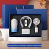 Digital Display Coffee Cup & Handheld Fan Business Gift Set for Leaders & Colleagues - Customizable with Logo