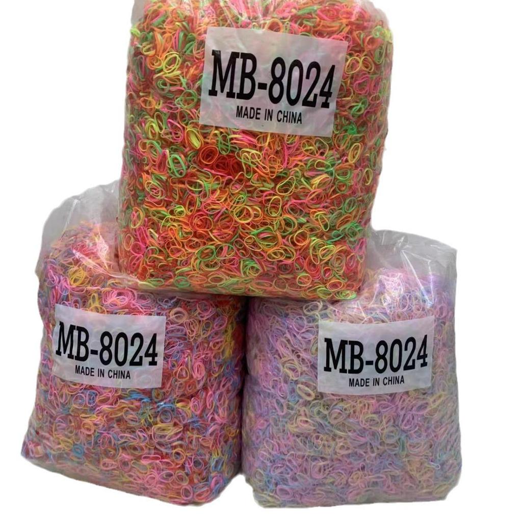 8024 High Elasticity Colored Hair Ties: Children's Small Rubber Bands In Bulk
