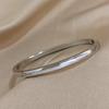 Greatera Jednoduchý Tenký 4mm Široký Náramek Manžeta Nerezová Ocel Originální Design Růžové Zlato/Stříbrná Barva Pánský Dámský Náramek Dárky Nový