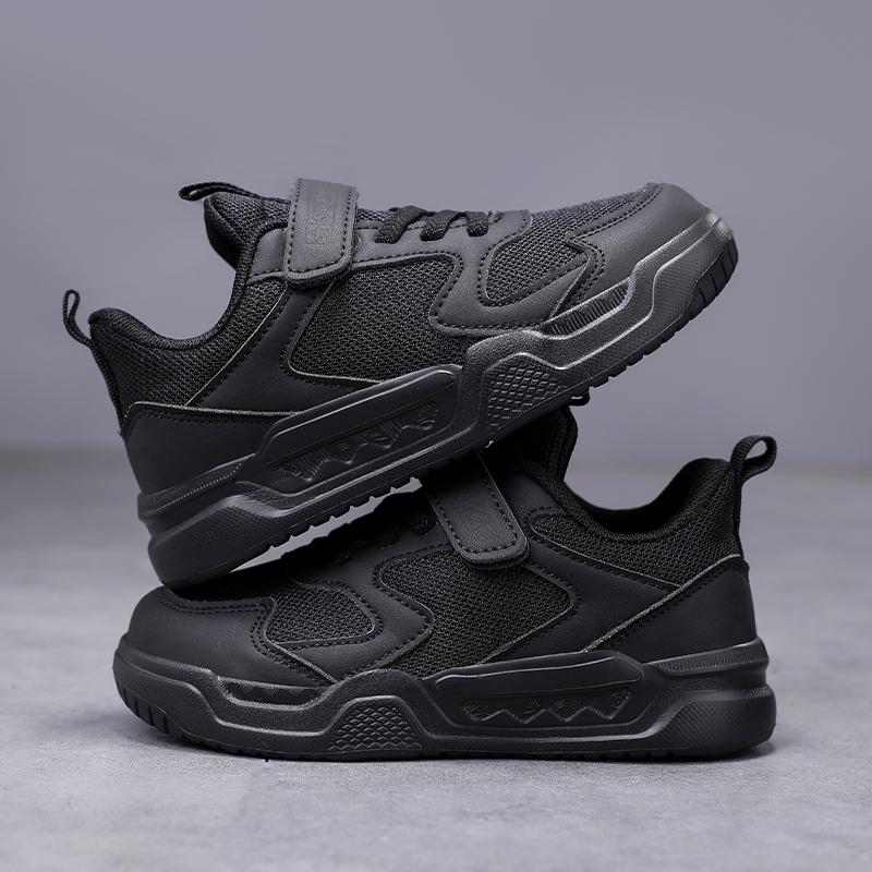 Zwarte Kinderschoenen Jongens School Sneaker 4 Tot 12 Jaar Dagelijks Wandelen Casual Sneaker Kinderen Sportschoenen voor Jongen