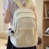Schoolbag new high-value fresh and sweet girls schoolbag large-capacity commuting versatile backpack eye-catching fashion backpack