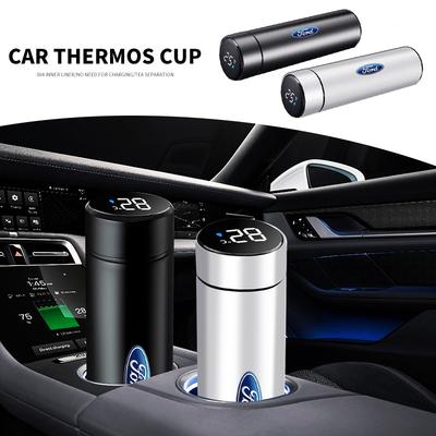 Termos ze stali nierdzewnej z cyfrowym wyświetlaczem temperatury do Ford Focus 2 MK2 3 4 MK3 MK4 ST Mondeo Festiva Fusion Garnitur