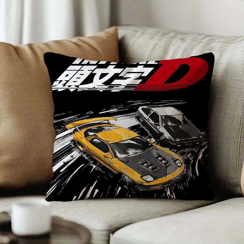 I-Initial D AE86 JDM Car Cushion Cover Inches Farmhouse Decor Home Throw Pillow Covers for Couch Decorations
