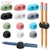 Silicone Pen Holder Anti-lost Anti-fall Self-Adhesive Pen Holder Organizer Desktop Marker Pen Ballpoint Pen Pencil Storage Clip