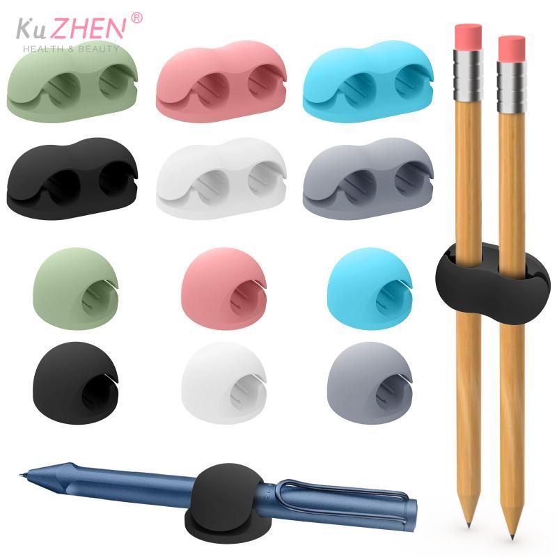 Silicone Pen Holder Anti-lost Anti-fall Self-Adhesive Pen Holder Organizer Desktop Marker Pen Ballpoint Pen Pencil Storage Clip