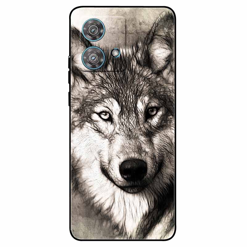 Skirta Moto G84 5G dėklas Silikoninis Minkštas Spausdintas Katės Drugelio Telefono Dangtelis Motorola MOTO G84 TPU Dangtelis MotoG84 G 84 Madingas Maišelis