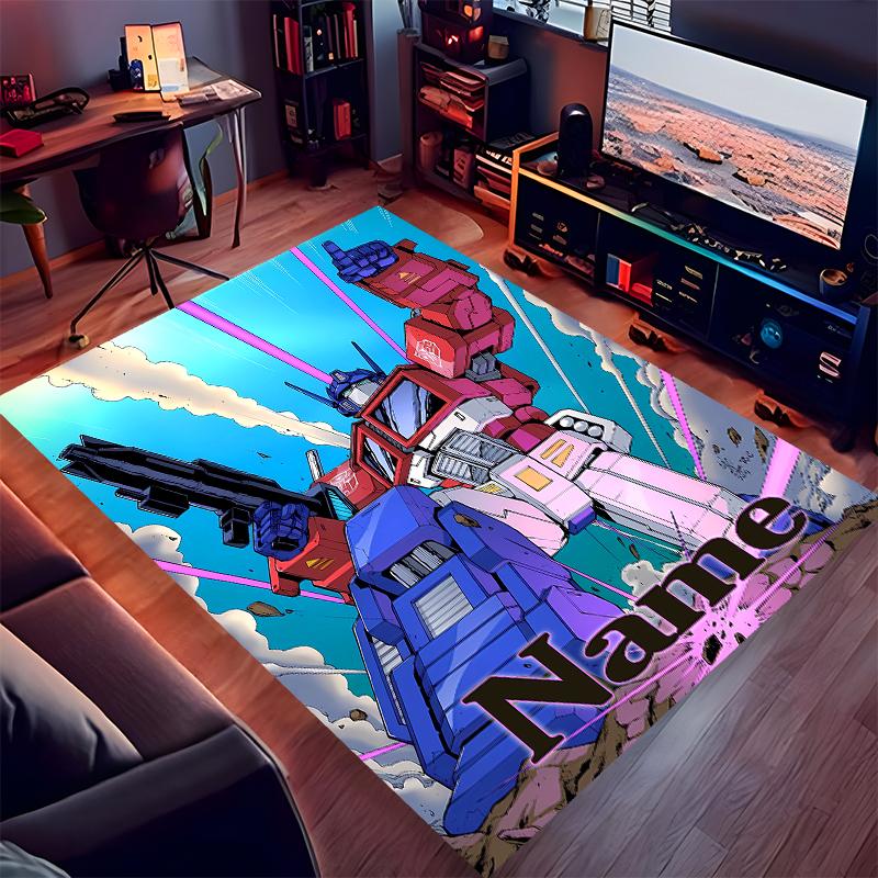 Custom personalization Optimus Prime Print Area Rug - Soft, Washable Non-Slip Indoor Mat,Living Room,Home&Office Decorative Rug