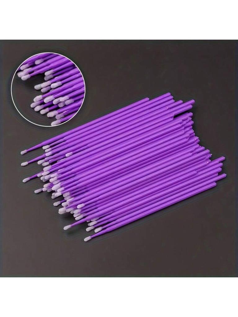 100pcs/Lot Eyelash   Applicators Microblade Makeup Micro Brushes Tool Extension Cleaning Swabs Lash Lift Glue Remover