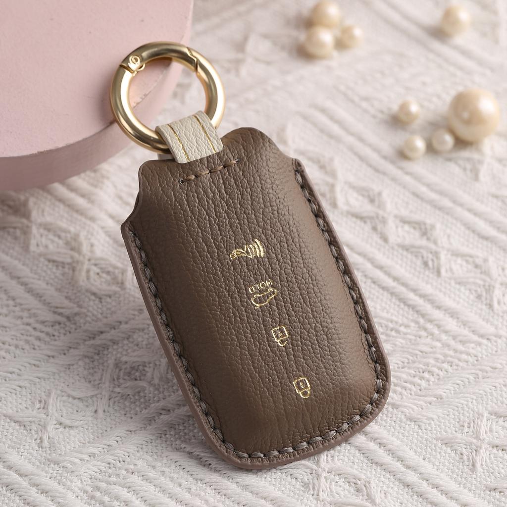 Customized for Kia K3 Car Key Cover, Pure Hand-stitched, High-grade Leather Key Protection, Case Buckle