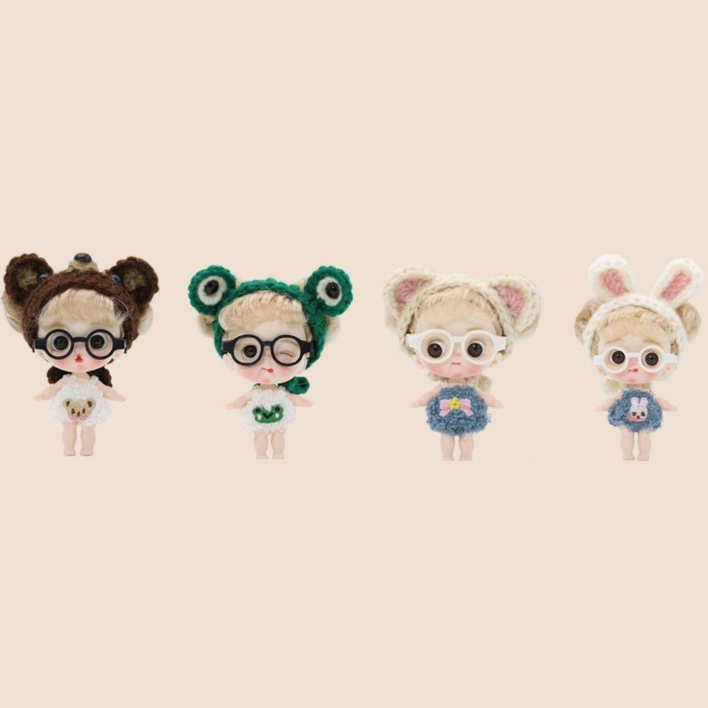 Miniature OB11 Doll Round Glasses Round Doll Mini Glasses Lovely Doll Round Glasses Children Toy