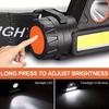 Rechargeable COB LED USB Headlamp Strong Magnetic Powerful Headlight Super Bright Waterproof Head Torch For Outdoor Fishing