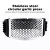 Garlic Press with Peeler and Cleaning Brush Garlic Chopper Stainless Steel Garlic Press Rocker Set for Smashing Garlic