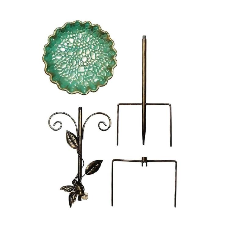 

Heavy Duty Metal Bird Bathing Pool Wild Bird Bath Feeder For Outdoor Space Combining Functionality And Decoration 1