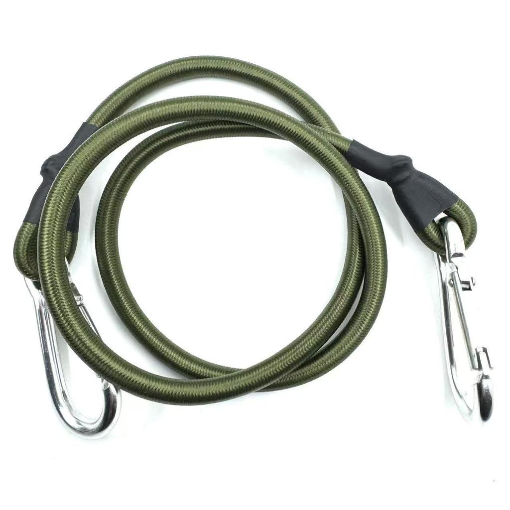 Elastic 8mm Camping Bungee Cord with Hook: Ideal for Tents, Luggage, and Clotheslines