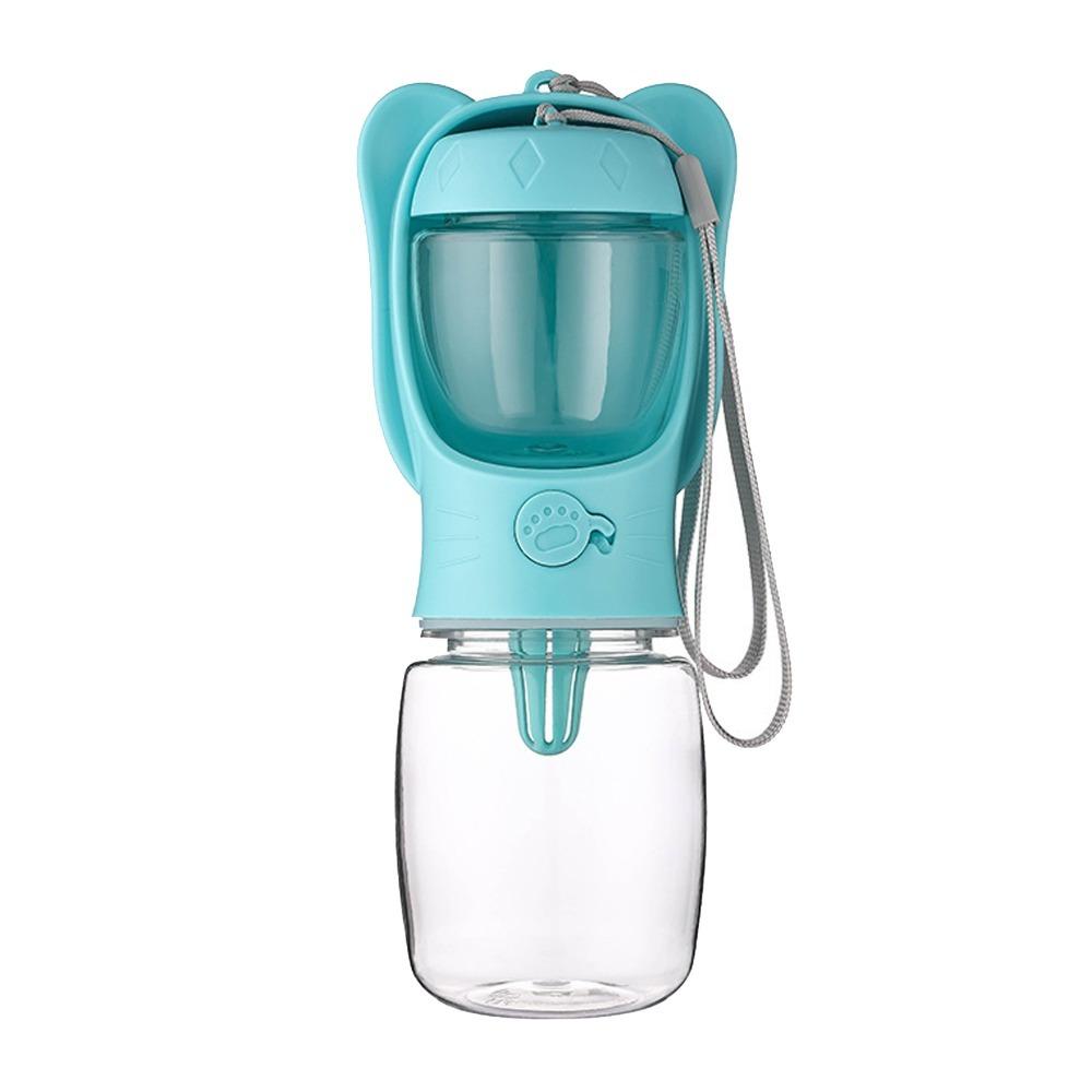 Lightweight Dog Travel Water Bottle Dual Storage Walking Pet Drink Cup  Small Medium Pets