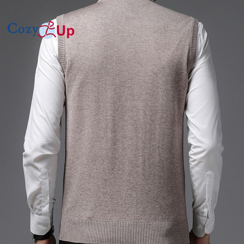 Cozy Up Men's V Neck Sweater Vest Cable Knitted Pullover Sweaters Vest
