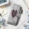 Gothic Demon Skull Print Long Wallet Casual Multi Card Holder Fashion PU Leather Purse for Daily Use