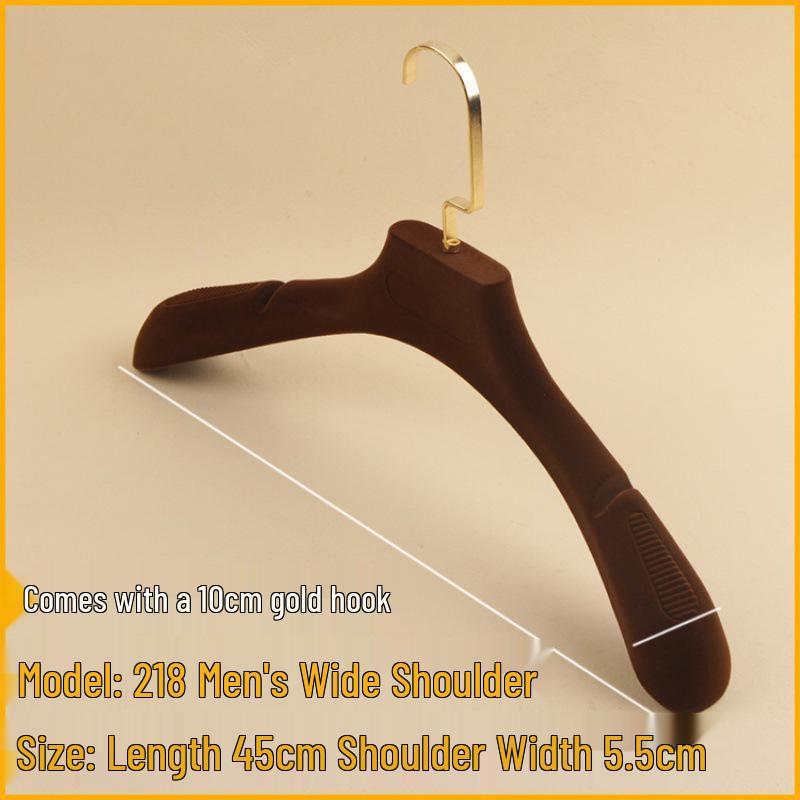 Women's Non-Slip Wide Shoulder Flocking Hanger for Wedding Dresses