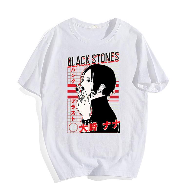 Classic Smoke Osaki Nana Classic Japanese Anime Retro Rock Style Anime T-Shirt Cotton Graphic Tee Unisex Unisex Summer Streetwear