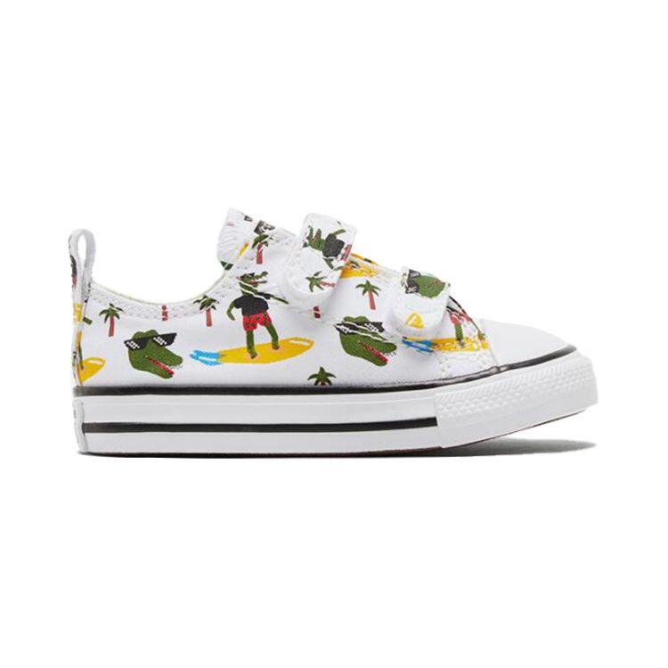 Converse Chuck Taylor All Star Comfortable Casual Low Top Walker Shoes Baby Shoes White Green 771294C