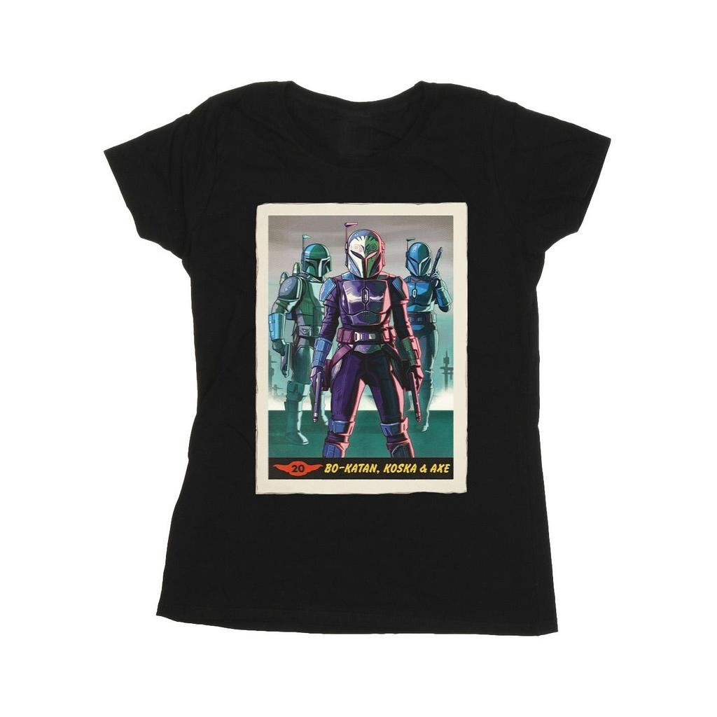 STAR WARS Womens/Ladies The Mandalorian Bo-Katan Koska and Axe Cotton T-Shirt
