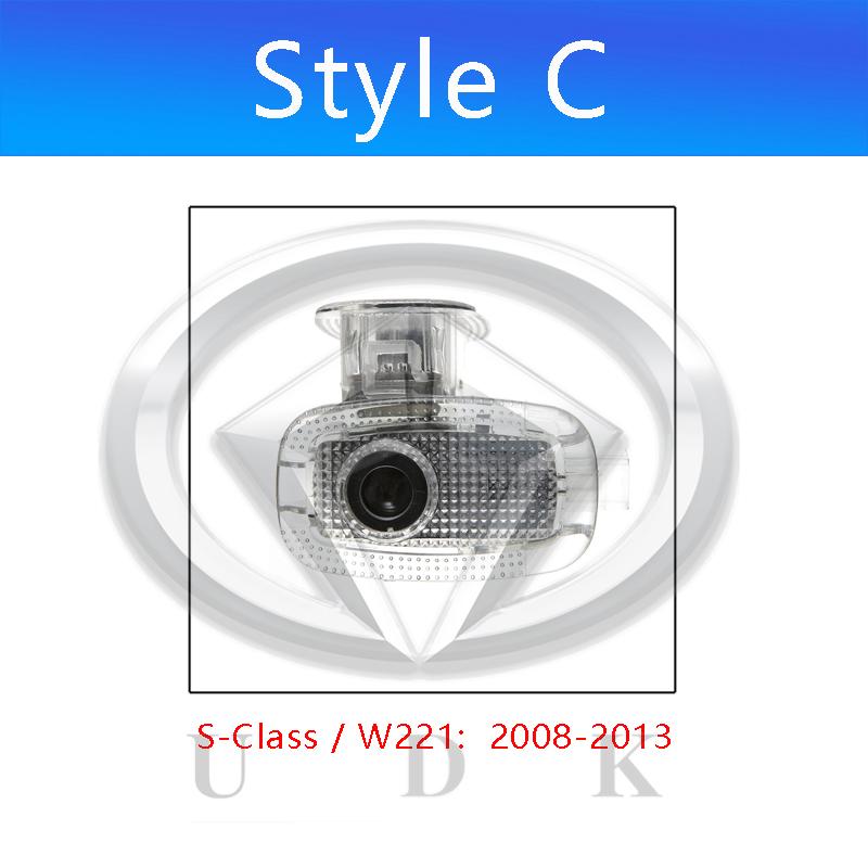 For Mercedes Benz S Class W223 W222 W221 W220 MABACH S Led Car Door Logo Welcome Shadow Light Laser Projector Ghost lamp No Fade ao1