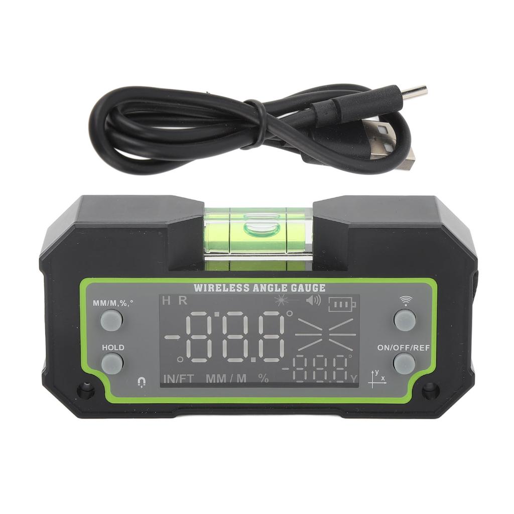 Digital Angle Gauge Dual Axes Inclinometer Magnetic Adsorption LCD Display Electronic Angle Finder with Bluetooth