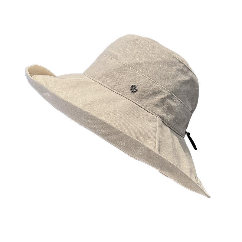Women's Sun Hat Oversized Wide Brim Bucket Hat Travel Hiking Beach Hat Summer Face Cover Sun Protection Foldable Hat