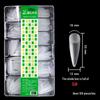 European & American Frosted Nail Tips - Trapezoidal, Ballet, Teardrop Shapes, No Polish Needed, Crease-Free, Dual-Use Patches