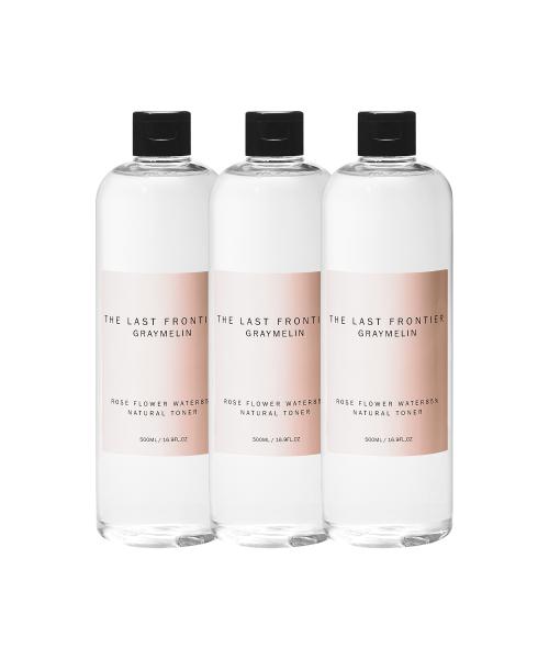 Graymelin Rose Flower Water Natural Toner 500ml - Brightening & Anti-Wrinkle