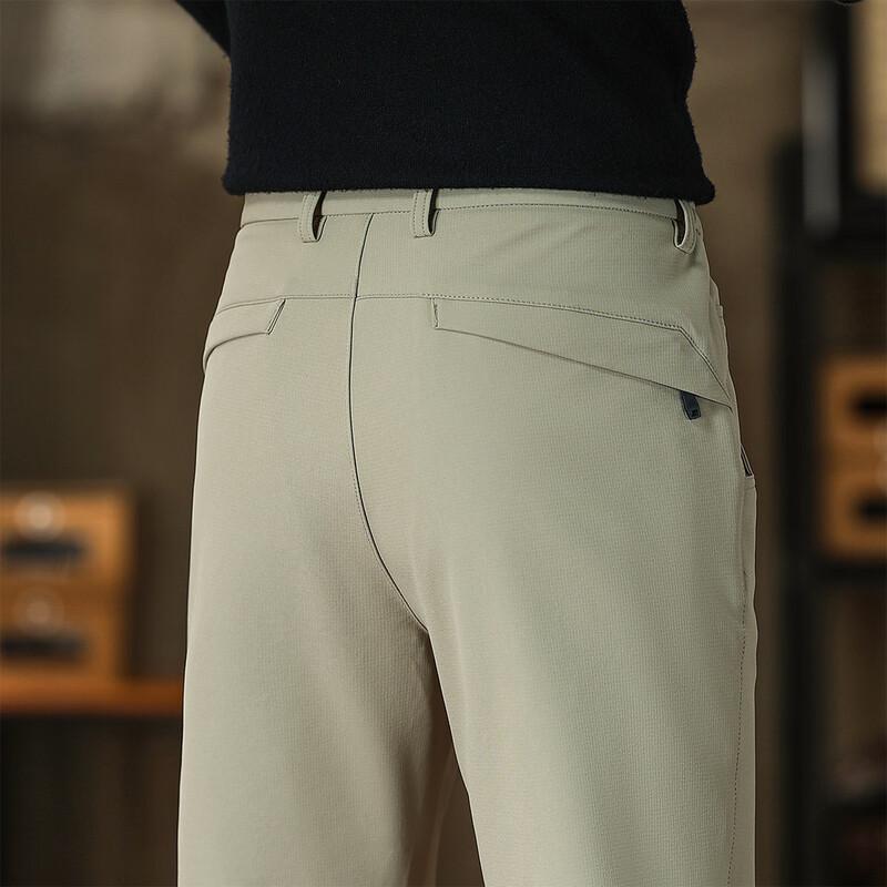 Jeep Men's Fall Casual Straight-Leg Softshell Trousers