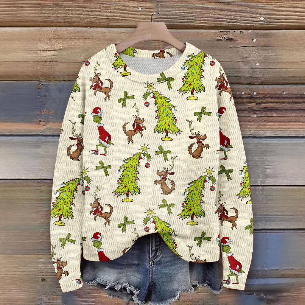 Women's Fashion Casual Long Sleeve Neck Sweater Pullover Top