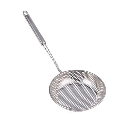 Heat-resistant Silicone Cooking Strainer Colander Kitchen Skimmer Slotted Spoon