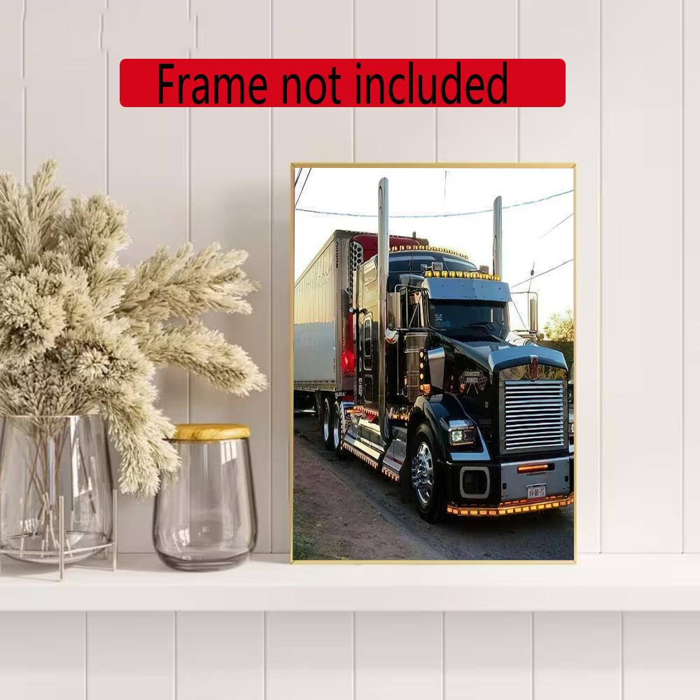Kenworth 5D Diamond Painting Round Diamond Rhinestones Mosaic Diamond Embroidery Wall Paintings Rhinestones Gift Frameless